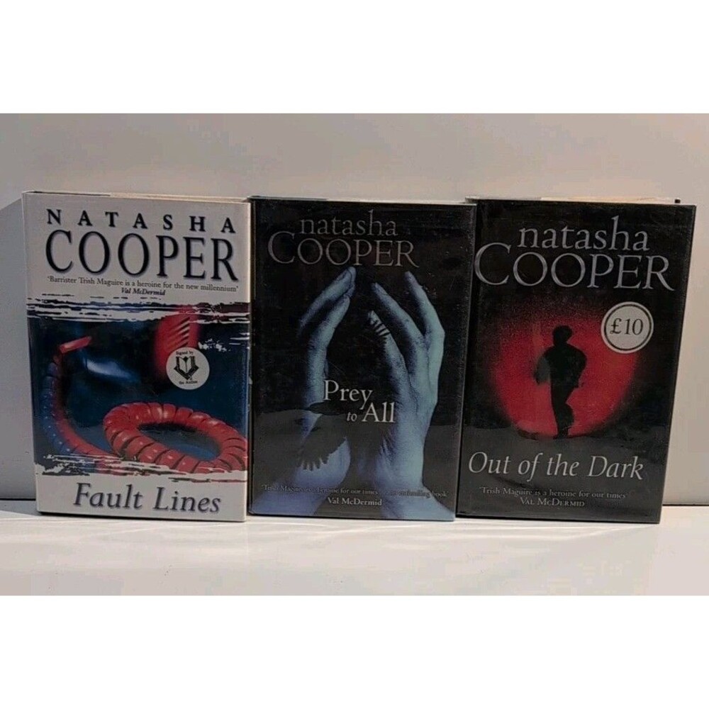 Natasha Cooper Signed 3-Volume Set - 1st Ed HC DJ - Mystery Thriller